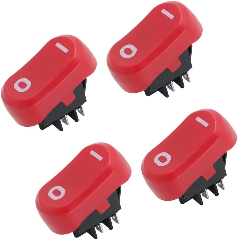 4 Pack Electric Switches for Wet Dry VACsuum Cleaners, Heavy Duty Power Button Replacement Parts, Sensitive Touch Control for Industrial Shop For VACs