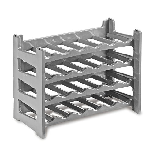 Porte-bouteilles en plastique solide couleur argent Cover