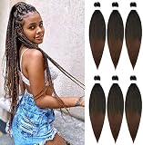 ♥Características del cabello:No irrita el cuero cabelludo, aspecto natural y moderno. Sin olor, sin enredos. Preestirado, textura recta Yaki, ajuste de agua caliente que puede cambiar el peinado de forma fácil y rápida, Puede hacer giros senegaleses, trenzas de ganchillo, trenzas de caja o peinados lisos Yaki.