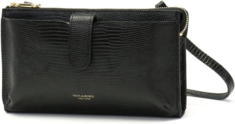 Amazon.co.jp: [ヴィオラドーロ] ADRIA リザード型押しレザー 横型