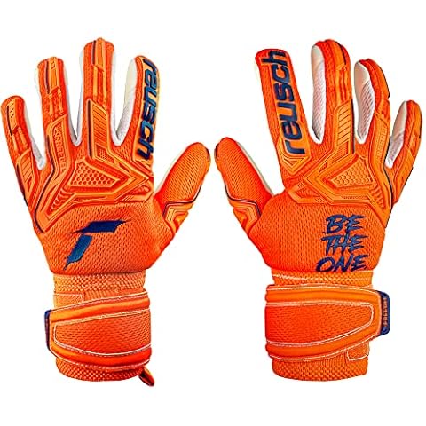 Reusch Unisex Unisex Torwarthandschuhe Attrakt Freegel Silver Junior shocking orange 5 Cover