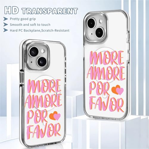 Coque iPhone 14 transparente More Love protection antichoc style élégant
