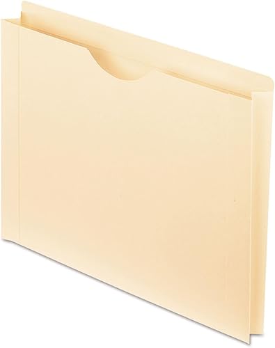 Pendaflex Chaquetas archivadoras, tamaño carta, manila, pestañas reforzadas de corte recto con corte de pulgar, 50 por caja (22150)