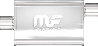 MagnaFlow Performance Muffler 11229: 3" Inlet/Outlet, Universal Fit, Stainless Steel