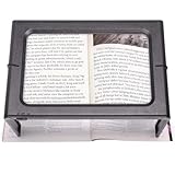 ✔ Lectura de página completa, niveles de brillo ajustables: nuestra lupa de página completa ofrece un área de lectura más grande, lo que te permite leer toda la página, la pata plegable hace que el soporte de lectura en toda una página sea más fácil sin moverse, reduciendo el movimiento varias veces mientras lees. Dos niveles de ajustes de luces, brillo suave y brillante, iluminación general sin ángulo muerto. Ajusta el nivel de brillo a través de un interruptor situado en el lateral de la lupa, puede proteger tus ojos en la oscuridad.