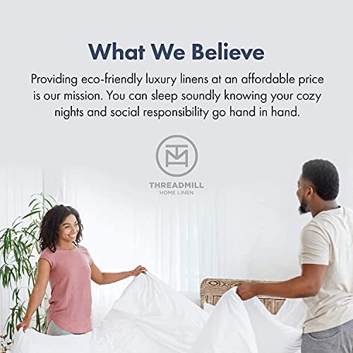Threadmill 600 Thread Count, 6-Piece Queen Sheet Set (1-Fitted Sheet, 1-Flat Sheet & 4 Standard Pillowcases) Home Linen #TOP3