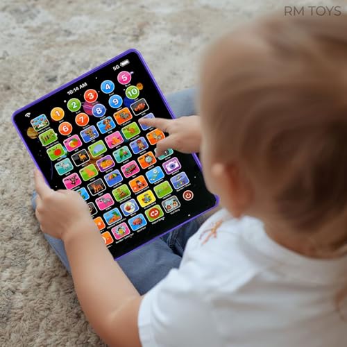 Image of Kids Educational Learning Tablet | Electronic Talking ABC Tablet with Numbers, Phonics, Music & Quiz | Preschool Learning Toy for Boys & Girls Age 3+ Years