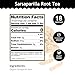 Buddha Teas - Organic Sarsaparilla Root Tea - Herbal Tea - Digestion & Skin Health - With Antioxidants & Minerals - Clean Ingredients - Caffeine Free - OU Kosher - 18 Tea Bags (Pack of 1)