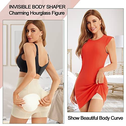 Zopeusi Butt Lifter Padded Underwear For Women Hip Pads Enhancer Shapewear Shorts Seamless Tummy Control Panties… Beige #TOP3