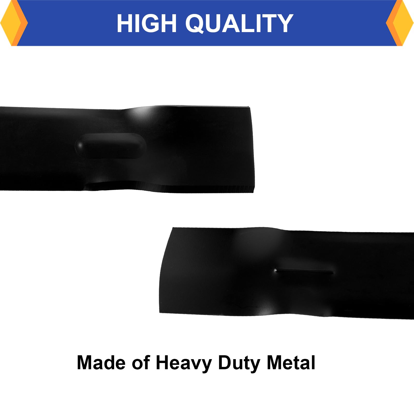 Paquete de 3 cuchillas de repuesto para cortacésped de alta elevación para John Deere GY20852 GX21784 AM141035 AM137757, se adapta a LA140 LA145 LA165 D140 para cortacésped de cubierta de 48