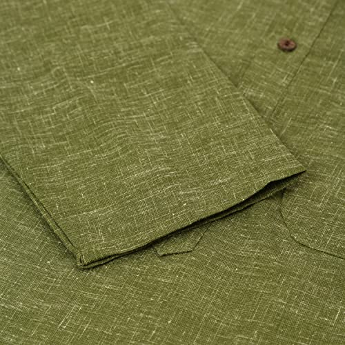 Image of Jompers Men's Cotton Ethnic Solid Kurta.