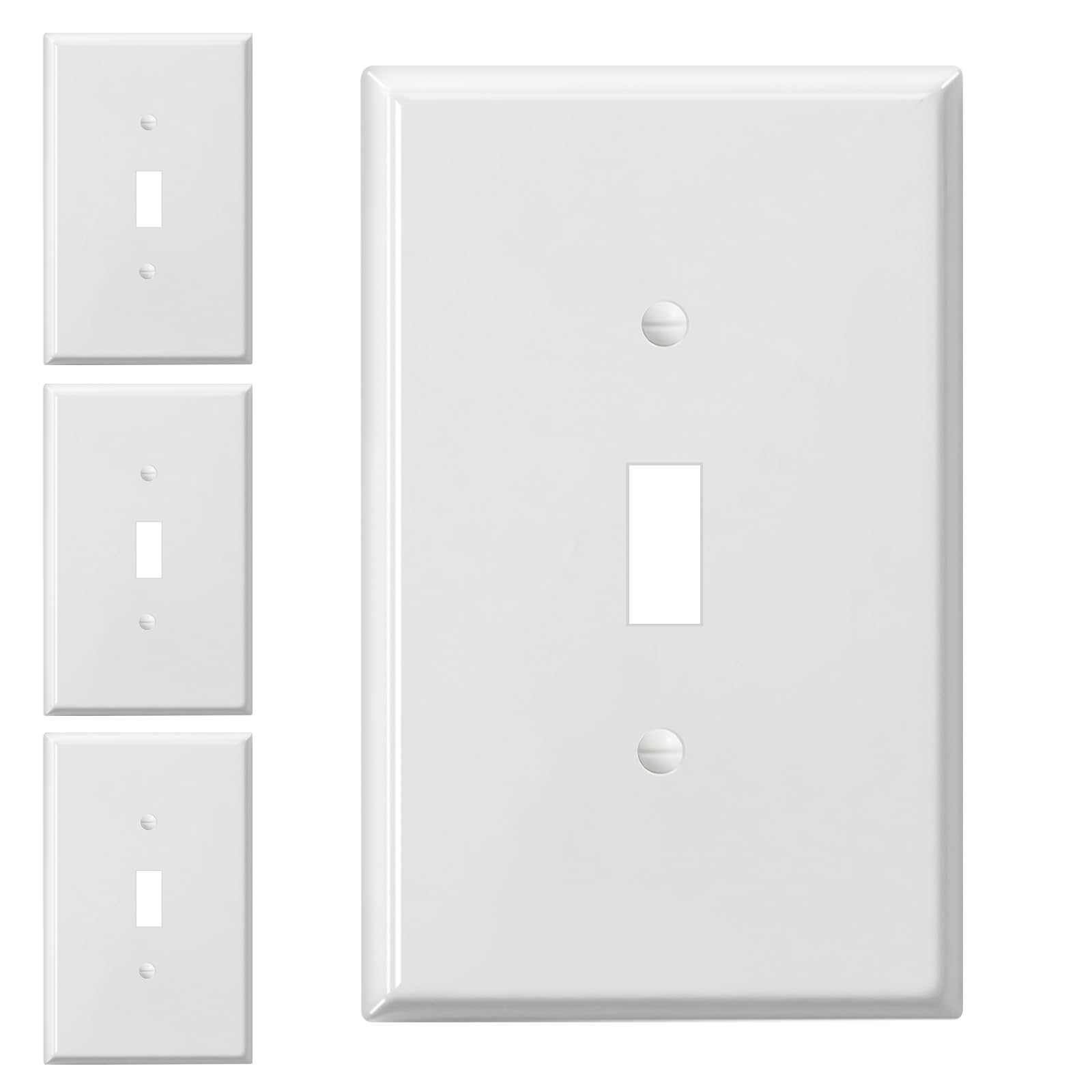 Photo 1 of MLLIZH Jumbo Toggle Wall Plate - White