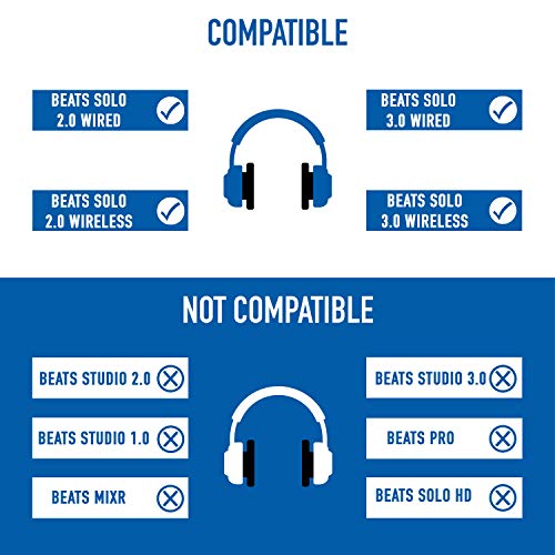 Dekoni Beats Solo 3 Wireless Headphones Earpad Replacement | Memory Foam Ear Pad Covers | Soft Knit Jerzee #TOP7