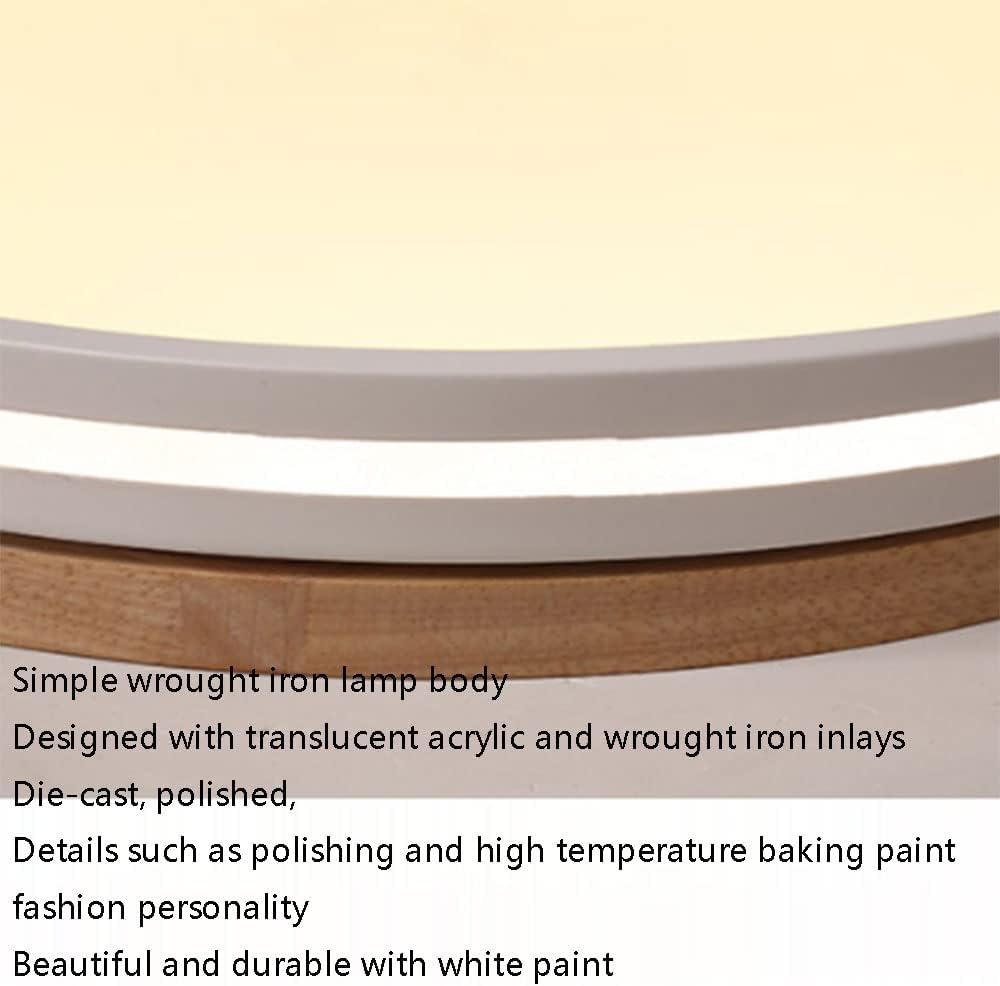 Easy to Install Led Flush Mount Ceiling Light Modern Led Ceiling Lamp Creative Simple Flat Light Non Dimmable White Ceiling Lighting for Learning Room, Tea Room, Bathroom/40Cm