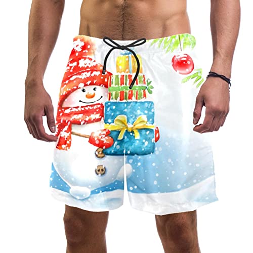 Maillots de bain hommes bonhomme de neige pour vos vacances et journées de plage