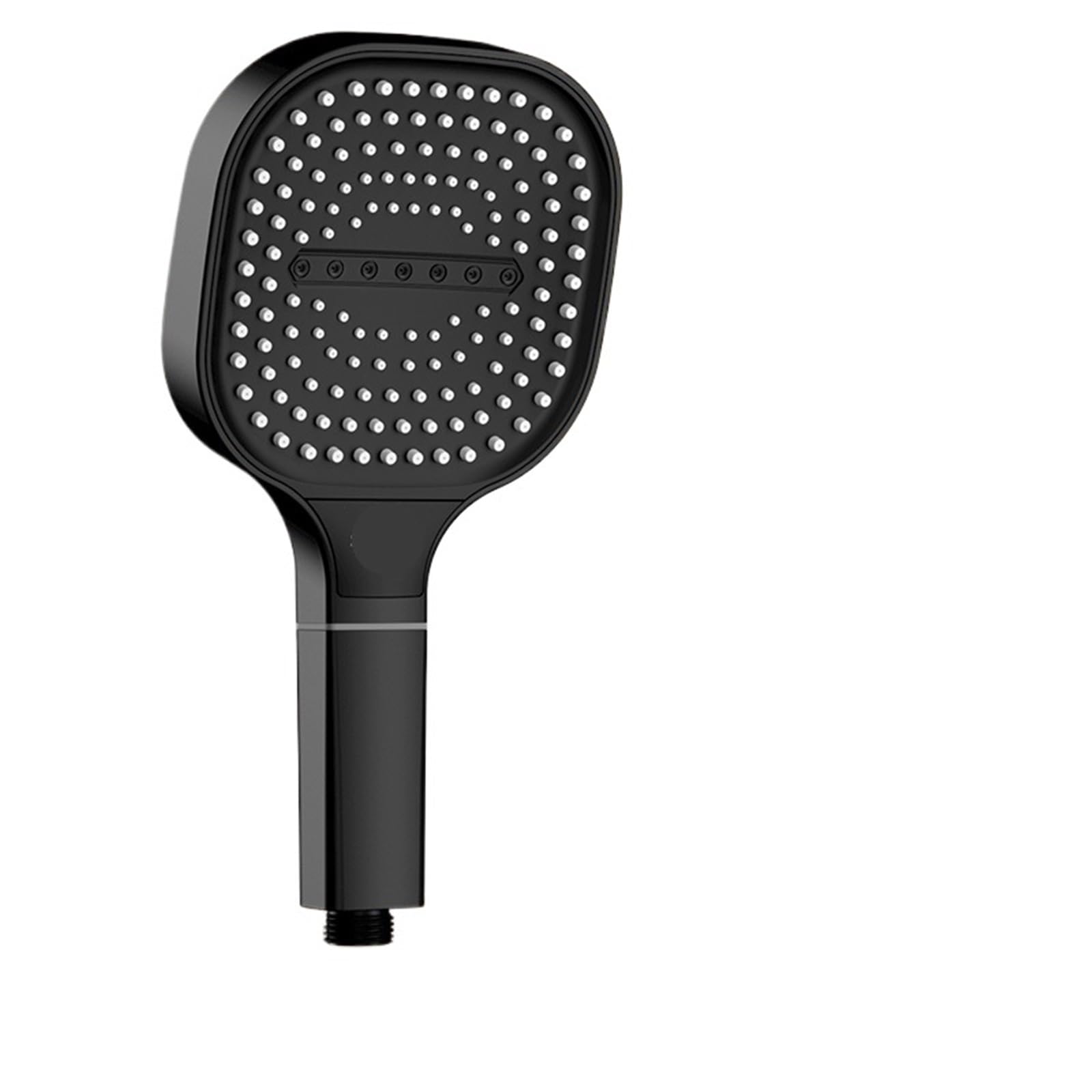 Głowica prysznicowa, Głowica prysznicowa ręczna panelowa 2 szt. 13 cm 3 tryby oszczędzania wody filtr masujący wielokolorowy(Black Shower)