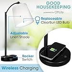 OttLite Good Housekeeping Shaded LED Desk Lamp with Wireless Charging Pad - Designed to Reduce Eyestrain - Adjustable Shade, Replaceable ClearSun LED Bulb, Crafting, Reading Light & Studying Lamp - Image 2