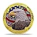 BHealthLife Thank You for Your Service Challenge Coins for Veterans - US Army Military Challenge Coin Bulk - Military Appreciation Gift Proudly Salutes You (Golden)