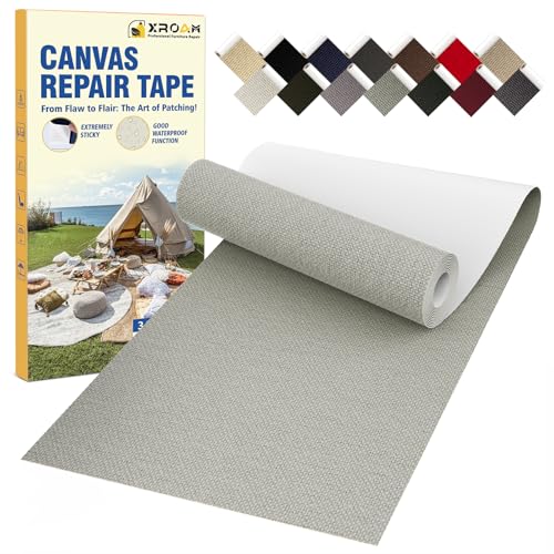 arreglar un sofa baratos - Genial! 6 Parches Para Tela Adhesivos, 8 x 160 cm, Impermeable Parches de Reparación de Lona, Exterior Parche Adhesivo de Tela de Sofás, Tiendas de...