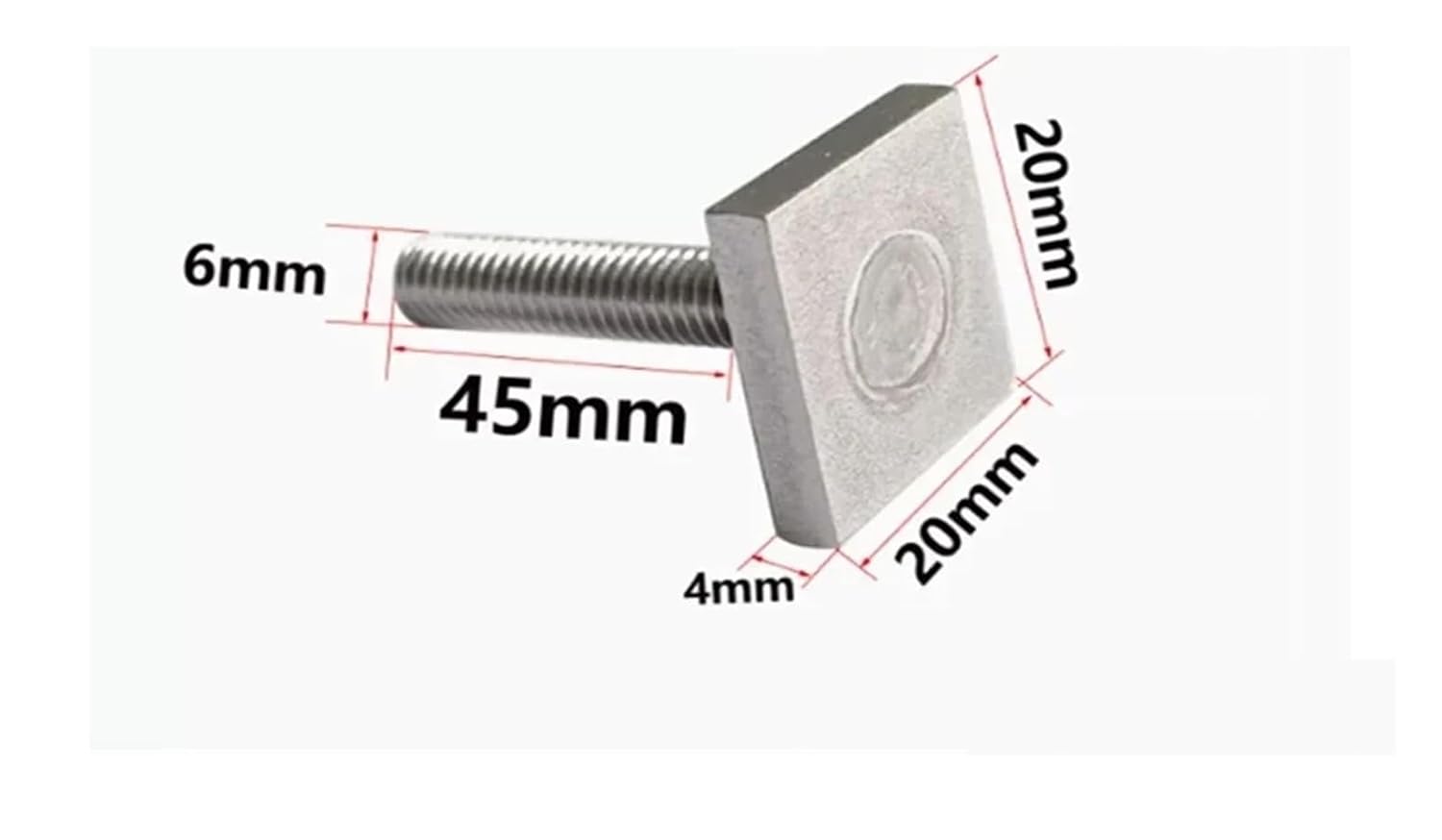 10pcs Stainless Steel Screw Chute Rail Track T-Shape Bolt Rectangle Hammer Head Bolt M6 M8 Hardware Fastener Tool Supplies(A5-M6)