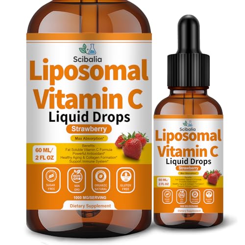 Liposomal Vitamin C 1000mg Drops High Absorption Liquid Vitamin C Formula