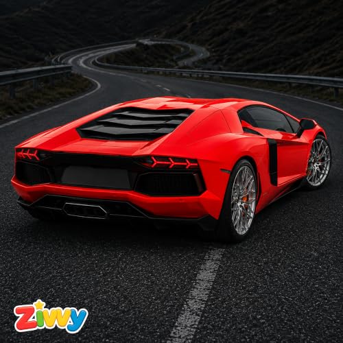 Image of Red Remote Control Car Toy | Lamborghini | Rechargeable Remote Control Car | 2.4G Remote Control | High Speed | 100m Range | LED Headlight | High Speed | Birthday Gift for Kids