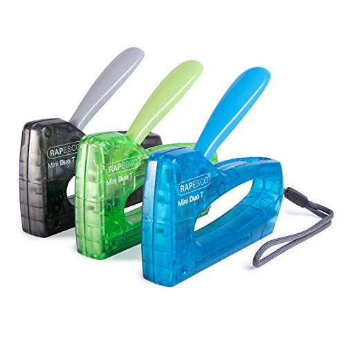 Lot de 3 agrafeuses Rapesco T8-Mini et 1800 agrafes pour fixer vos feuilles sans blocage