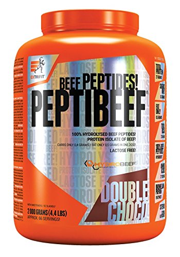 Extrifit IsoBeef – Hydrolyzed Beef Protein Isolate - 26g protein | Premium-Quality Protein | Zero Sugar & Fat | Double Choclate, 2KG