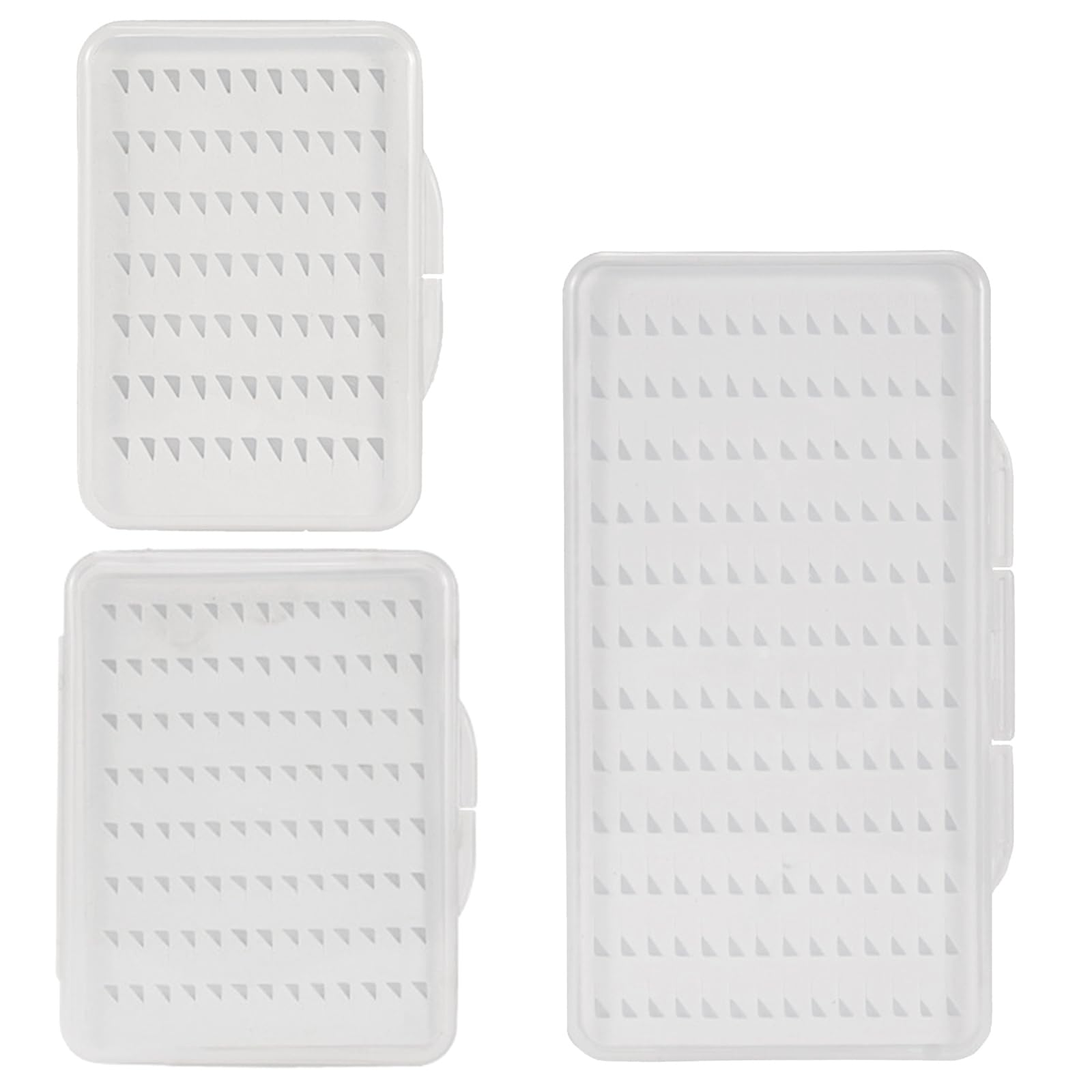 LFRXION Outdoor Easy-Grip Foam Clear Fly Lures Hook Box Fishing Tool Fishing Hooks Storage Boxes