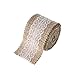 Lings Moment's Burlap Ribbon Roll Lace Trims for Jars or Present Decor, 2" x 2 Yards