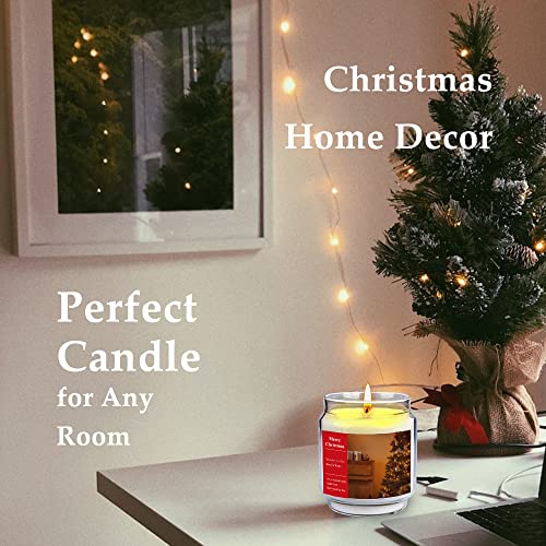 Scented Candles Christmas Gifts Women, 15.8Oz Large Jar Candle For Home, Natural Organic Vanilla Scent Christmas Candle, Relaxing Birthday Holiday Presents, Winter Stress Relief Gift For Her Woman #TOP3
