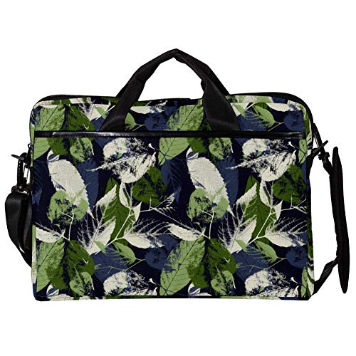 Sacoche ordinateur 14-15,4 pouces à motif feuilles pour transport quotidien