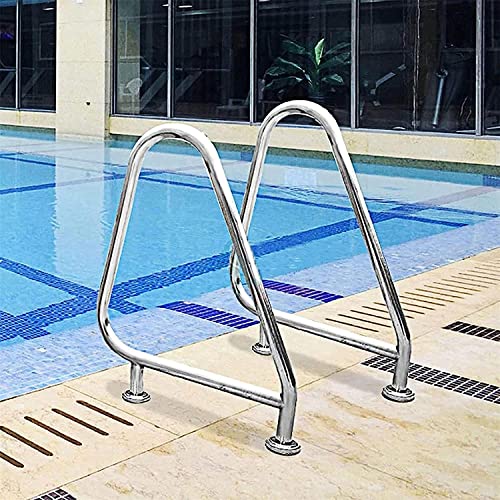Set de 2 barandales para piscina de acero inoxidable miniatura 3