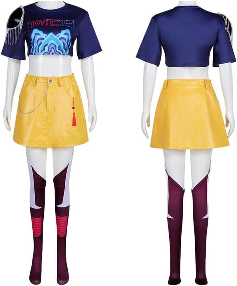 Women Costume Outfit Dress Women Uniform Halloween Full Set - Image 4