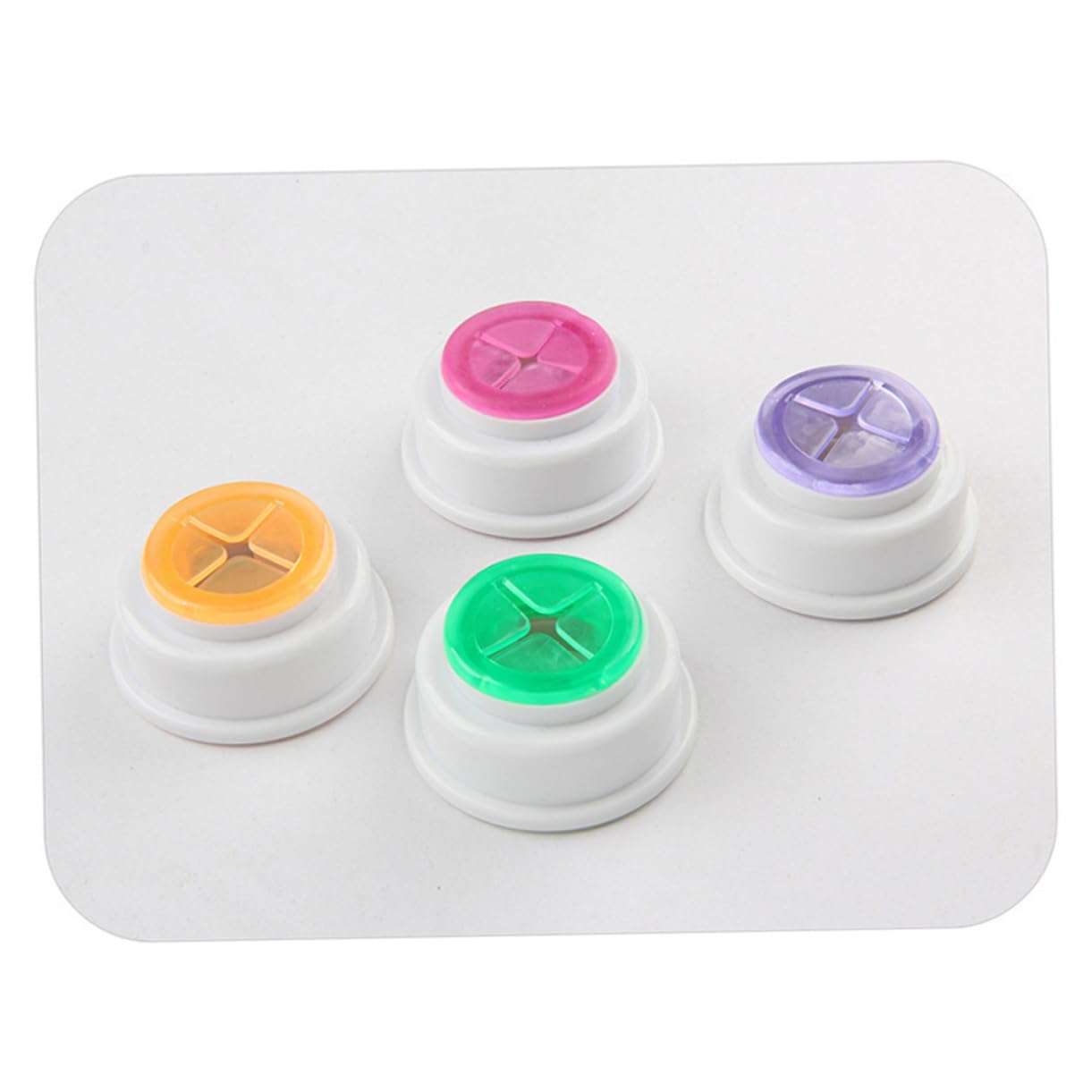 FUNOMOCYA Creative Self-Adhesive Towel Hooks for Kitchen Bathroom Multi-use Wall Mounted Cloth Clips Easy Push-in Installation Strong Adhesiveness for Tea Towels Green