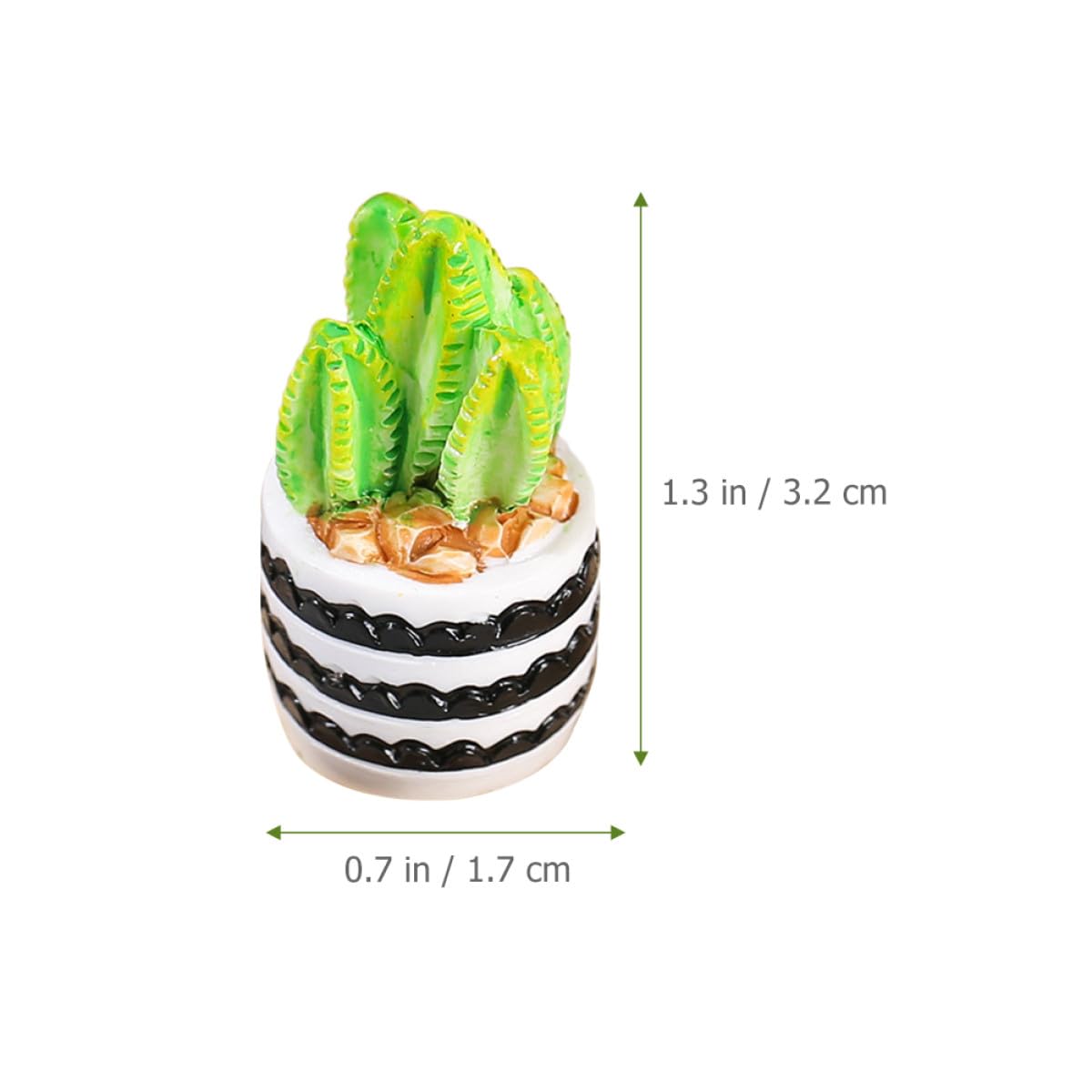 Amazon｜CVUTOVO 人工ミニチュアサボテン鉢植え4点セット 生き生きと