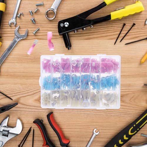 Terminales de cable termorretráctiles kit de 280 piezas de aluminio y poliolefina 5
