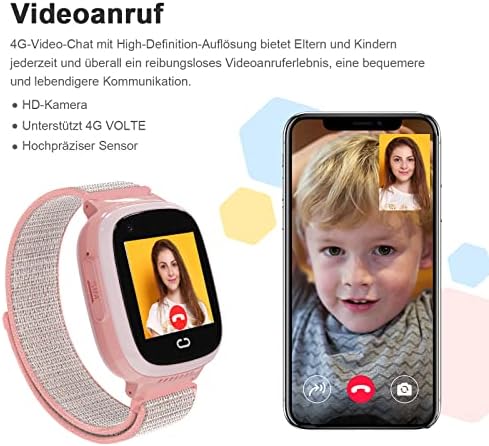 4G Kids Smart Watch - GPS Smart Watch for Kids with Bluetooth Wifi Video Phone Call SOS Pedometer Music Camera School Mode Kids Watch for Boys & Girls 4-12Y Christmas Birthday Gifts