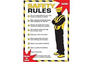 Workplace Safety Rules Poster 18" X 24"