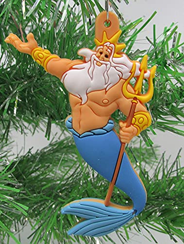 Little Mermaid Christmas Tree Ornament Set Featuring Ariel And Friends - Unique Shatterproof Plastic Design #TOP6