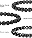 FIBO STEEL 6 Pcs 8MM Natural Healing Stone Bracelets for Men Women Beaded Bracelets Elastic,6A
