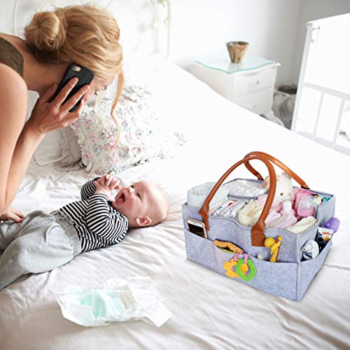 Cesto porta pannolini extra large portatile per la...