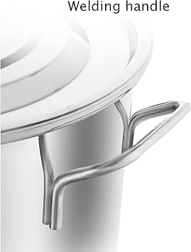 Stainless Steel Stock Pot with Lid, Large Deep Stainless Steel Stockpot for Stored and Heated,40 * 40cm,40 * 40cm(30 * 30cm)