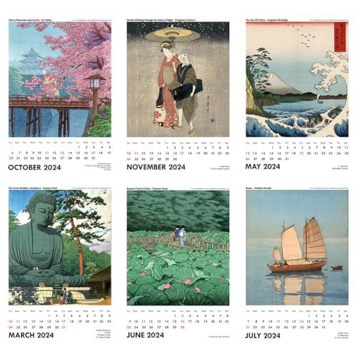Image of Tallenge - Japanese Masters Collection - 2023 desk Calendar - 6 x 9 Inches (Paper, Desk Calendar)