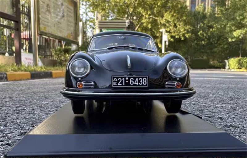 Modelo prearmado Porsche 356 Coupé 1952 negro 1:18 miniatura 3