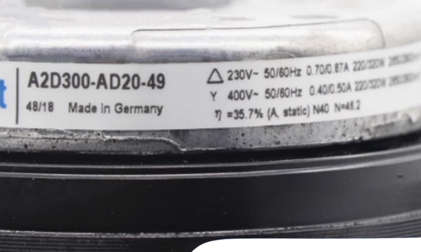 A2D300-AD20-49 230/400V 0.70/0.87A 220W 2650RPM coolig Fan