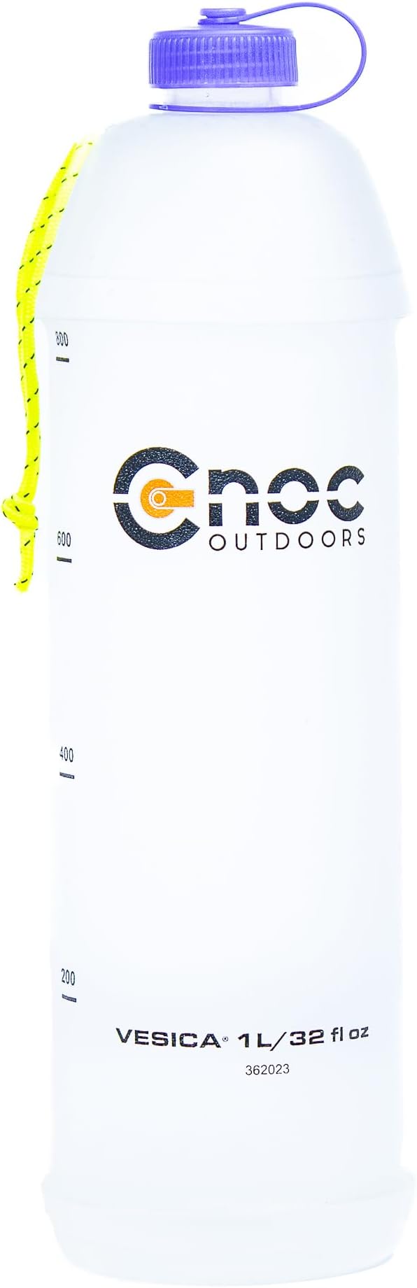 Cnoc Outdoors Vesica Collapsible Water Bottle, Narrow Mouth Purple