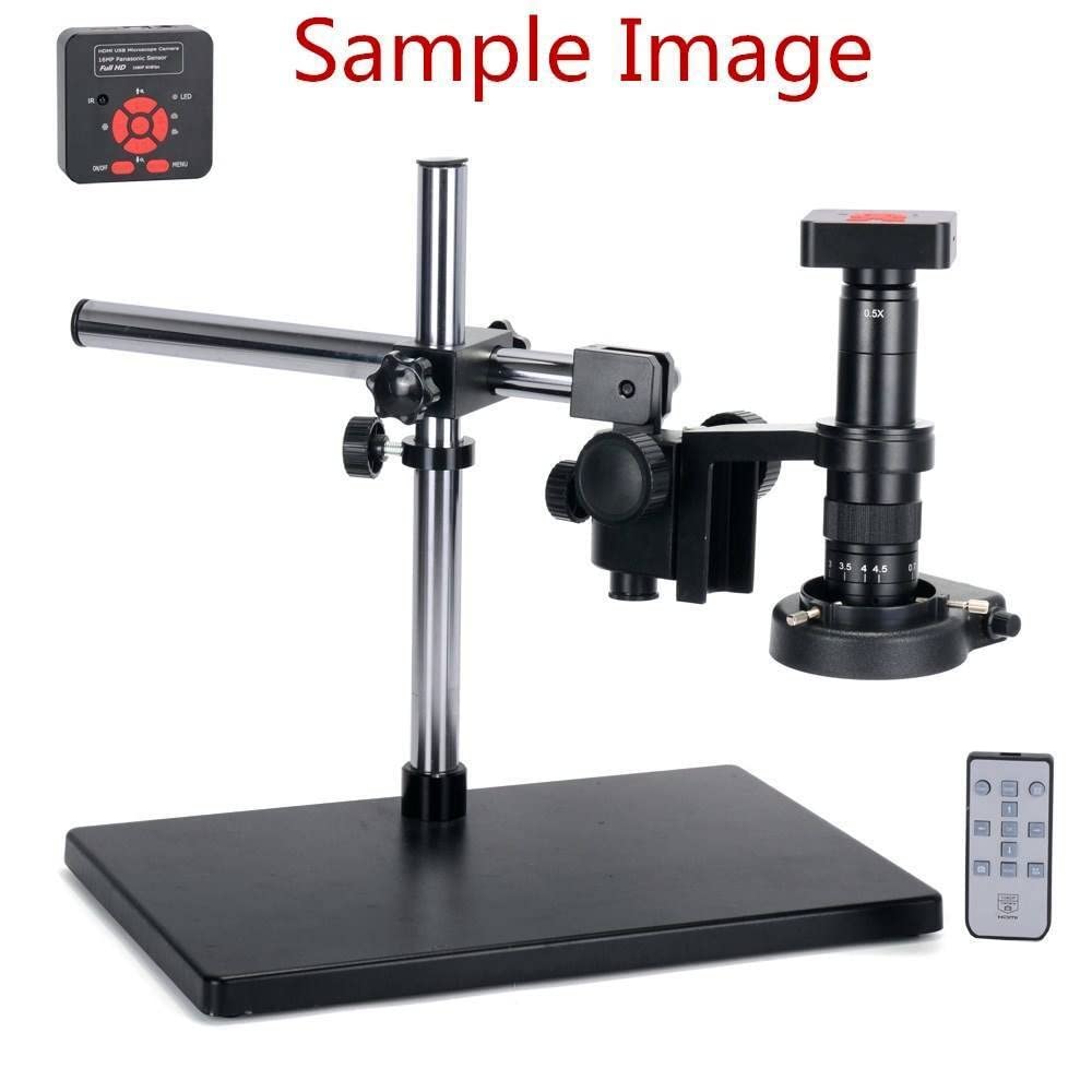 Kit De Accesorios para Microscopio, Soporte De Mesa Metálico De Doble Brazo Estéreo Pesado, Soporte De Anillo De 50 Mm, Soporte De Mesa Universal Grande, Micros