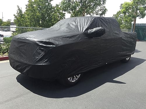 Image of Custom Fit 1998-2018 Dodge Ram 1500 Crew Cab Quad Cab 5.5ft Bed Box Short Bed Truck Car Cover Black