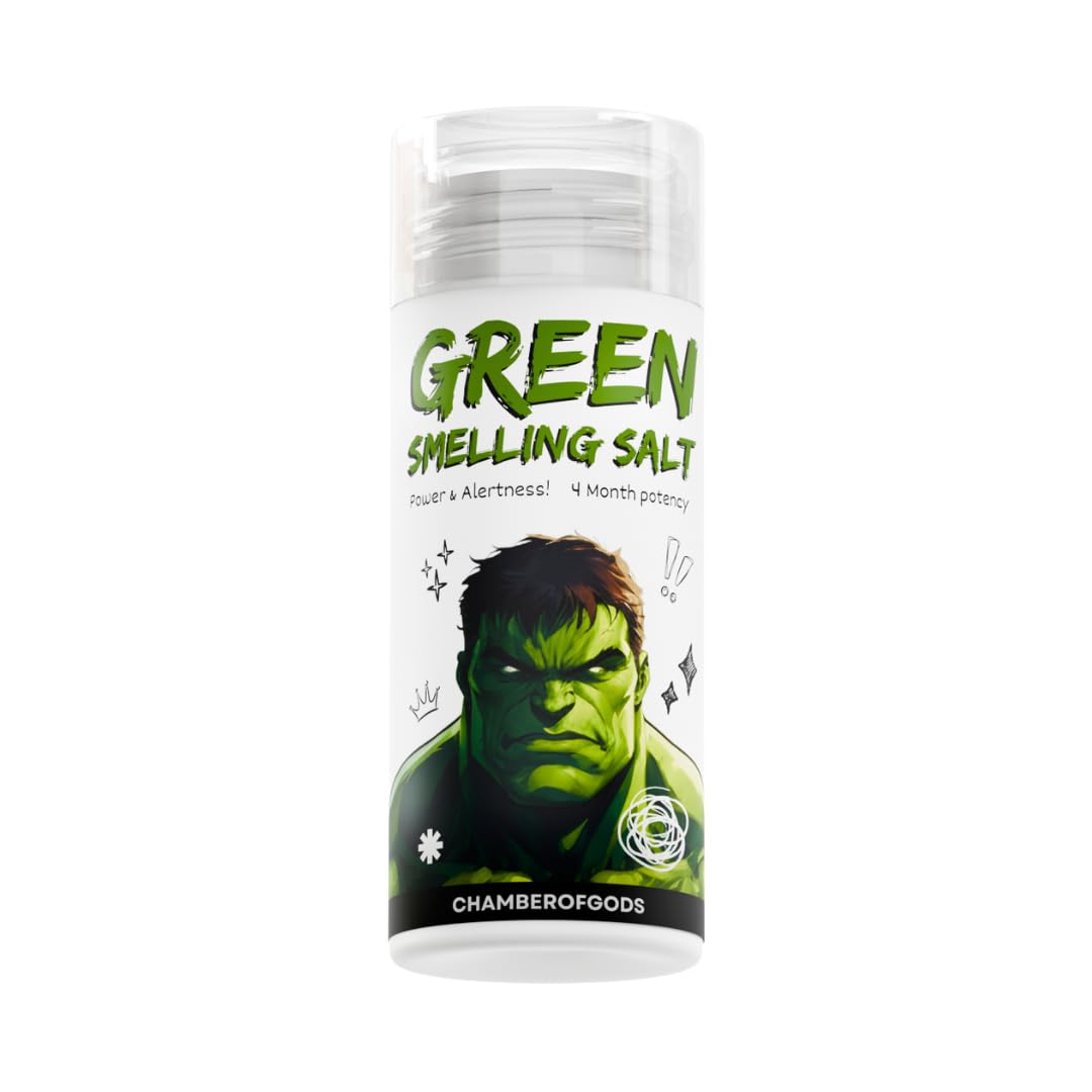 Limited Edition Green Ammonia Smelling Salt for Powerlifting & Strength Athletes | Crystal Formula for Heavy Lifts | 4 Month Potency (Green Edition)